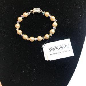 GIAVAN PEARL AND SWARORSKI BRACELET